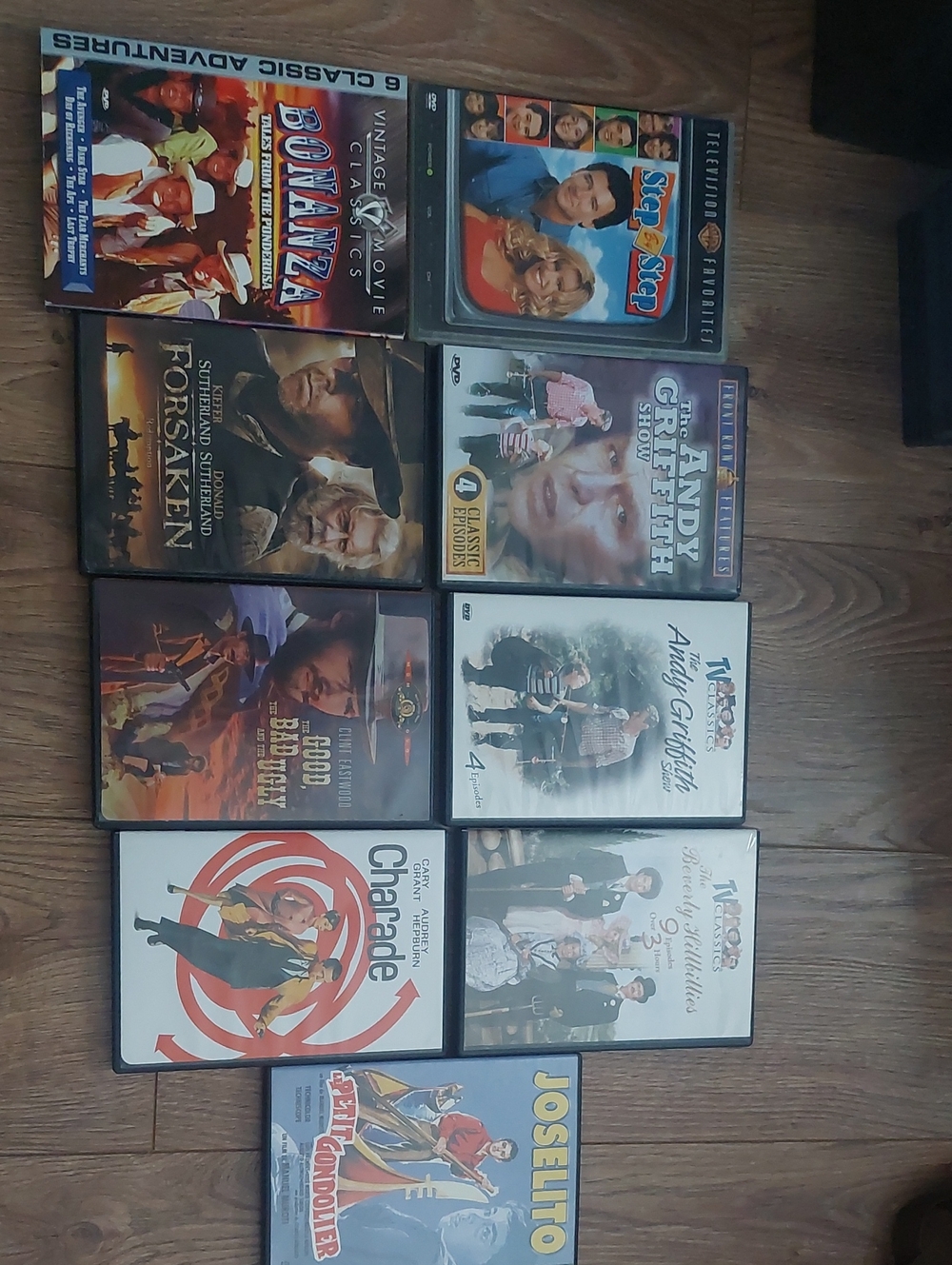 Lot of Classic DVD Movies - Bonanza, Andy Griffith, Charade & More Old Hollywood